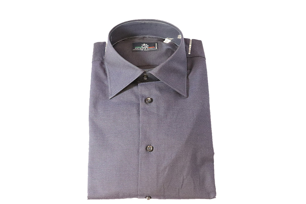 Antonio Oxford Shirt - Navy (Long Sleeve)