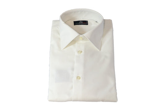 Antonio Oxford Shirt - White (Long Sleeve)