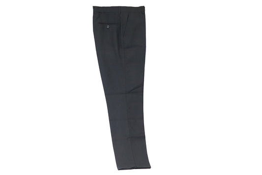 Marco Slim Fit Trousers - Black Plain Front