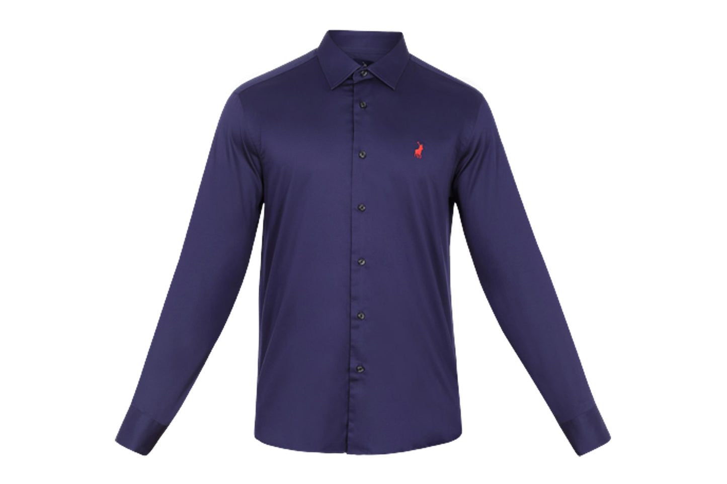 Polo Greig Shirt - Navy (Long Sleeve)